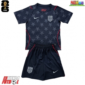 Estados Unidos Segunda Equipación Niños Mundial 2026 Manga Corta (+ Pantalones cortos)
